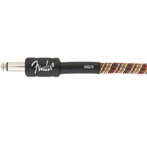 Fender Festival Guitar Cable 3m (10ft) Instrument Lead Pure Hemp Rainbow - 0990910299