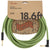 Fender Festival Guitar Cable 5.5m (18.6ft) Angled Instrument Lead Pure Hemp Green - 0990918062