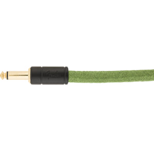 Fender Festival Guitar Cable 5.5m (18.6ft) Angled Instrument Lead Pure Hemp Green - 0990918062