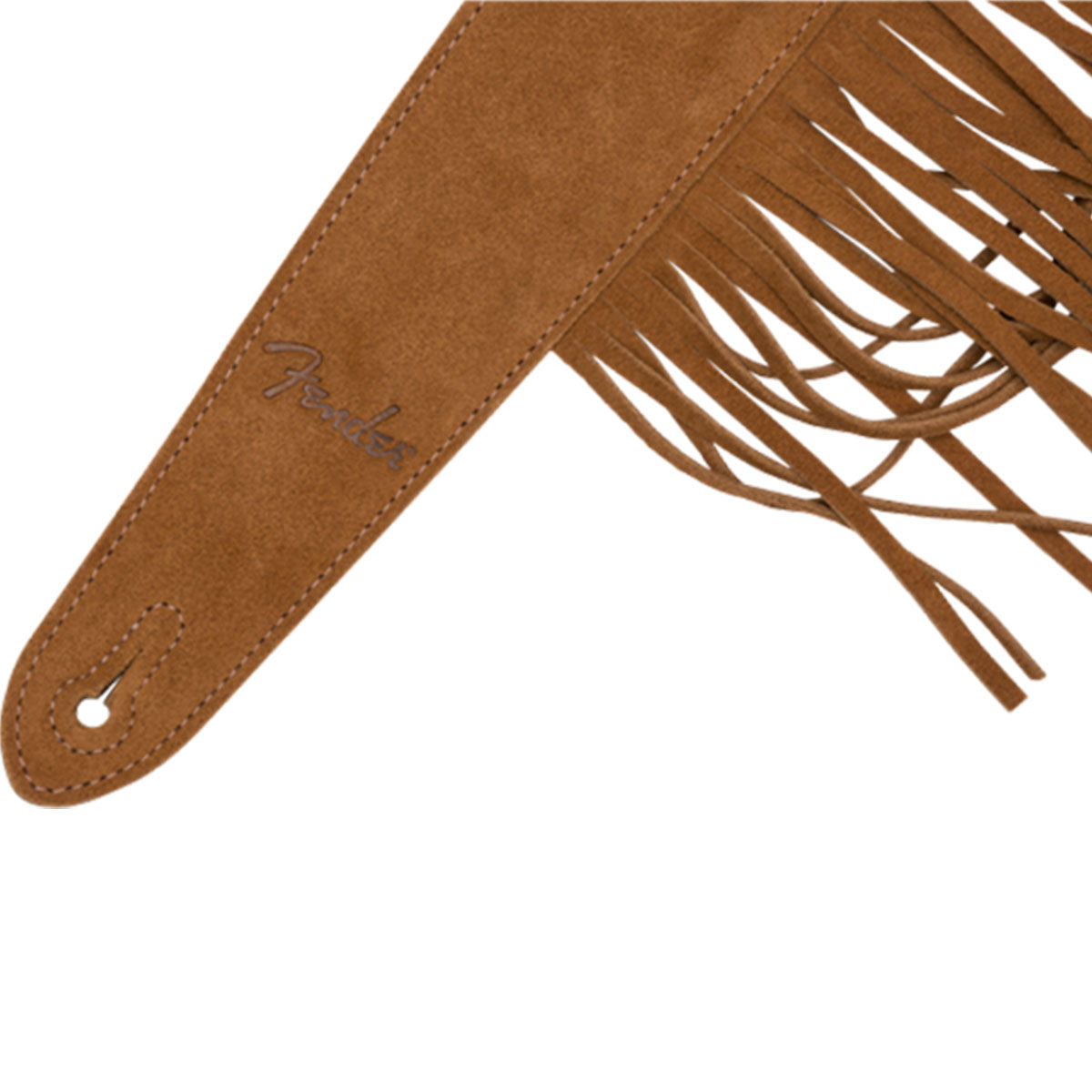 Fender Suede Fringe Guitar Strap 2.5inch Brown - 0990644000