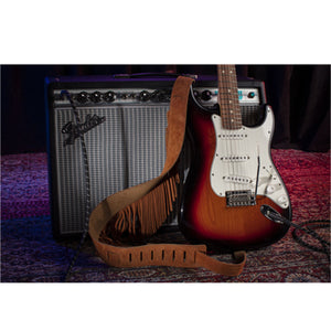 Fender Suede Fringe Guitar Strap 2.5inch Brown - 0990644000