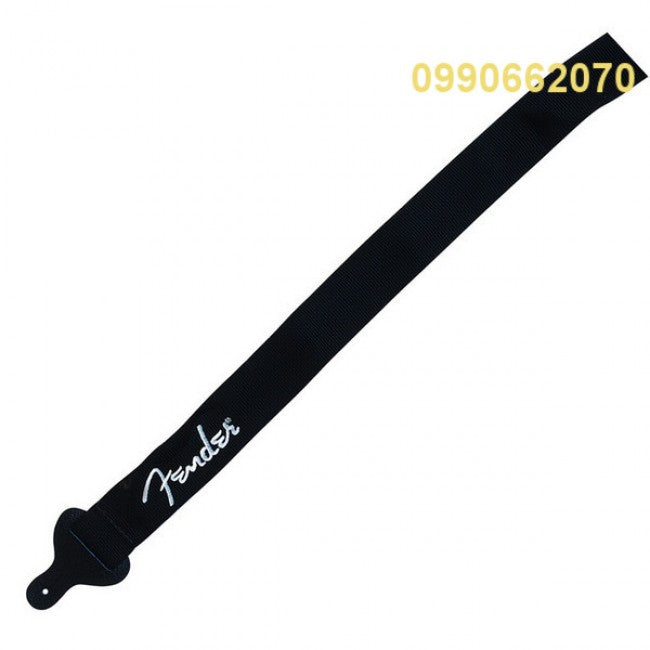 Fender Strap 2inch Black Poly White Log