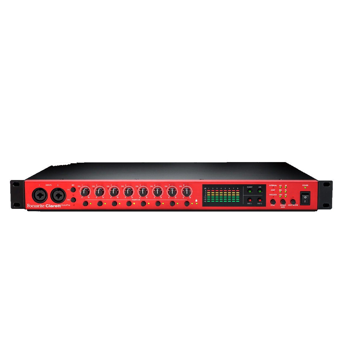 Focusrite Clarett OctoPre Audio Interface 8-Ch Mic Pre &amp; AD/DA Converter