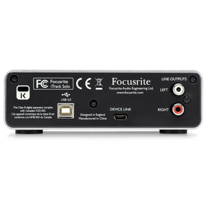 Focusrite iTrack Solo Lightning Audio Interface for iPad, Mac & PC