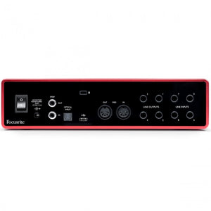 Focusrite Scarlett 18i8 USB Audio Interface (Generation 3) 18-in/8-out Back