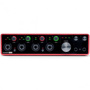 Focusrite Scarlett 18i8 USB Audio Interface (Generation 3) 18-in/8-out Front