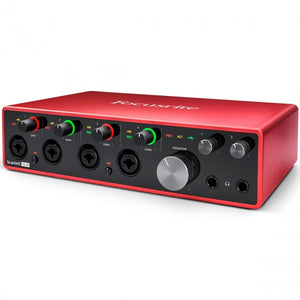 Focusrite Scarlett 18i8 USB Audio Interface (Generation 3) 18-in/8-out Angle