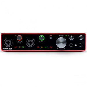 Focusrite Scarlett 8i6 USB Audio Interface (Generation 3) 8-in/6-out Front