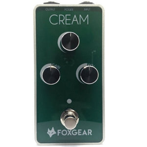 Foxgear CRM Cream Vintage Overdrive Effects Pedal