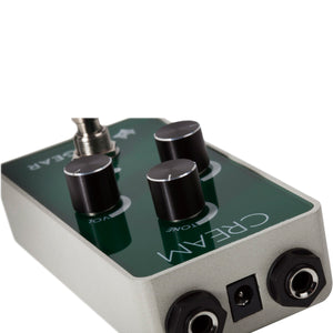 Foxgear CRM Cream Vintage Overdrive Effects Pedal