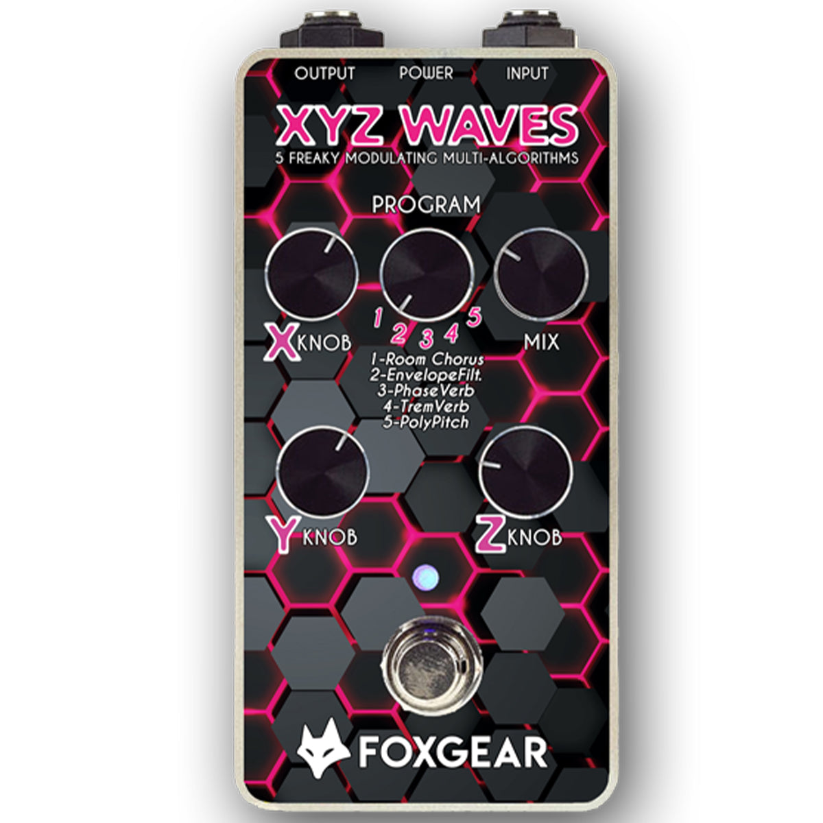 Foxgear XYZ Waves 5-Preset Digital Modulation Effects Pedal
