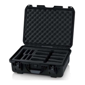 Gator GM-04-WMIC-WP Waterproof Titan Wireless Microphones Case (Holds 4x Mics)