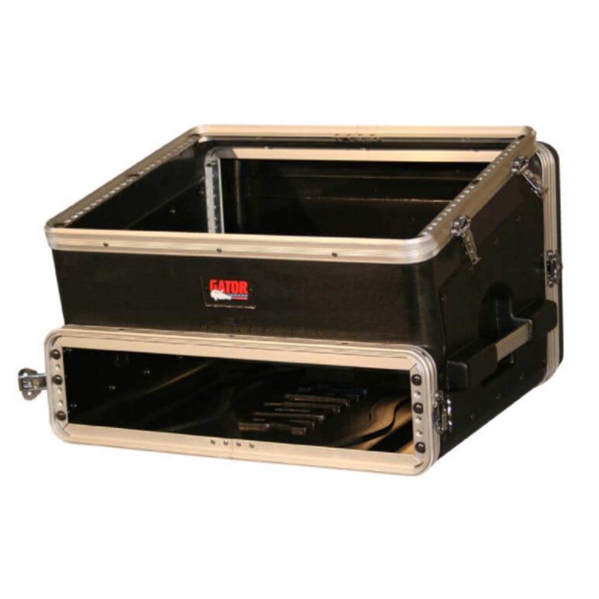 Gator GRC-8X2 Molded PE Slant Top Audio Console Rack 8U Top 2U Bottom