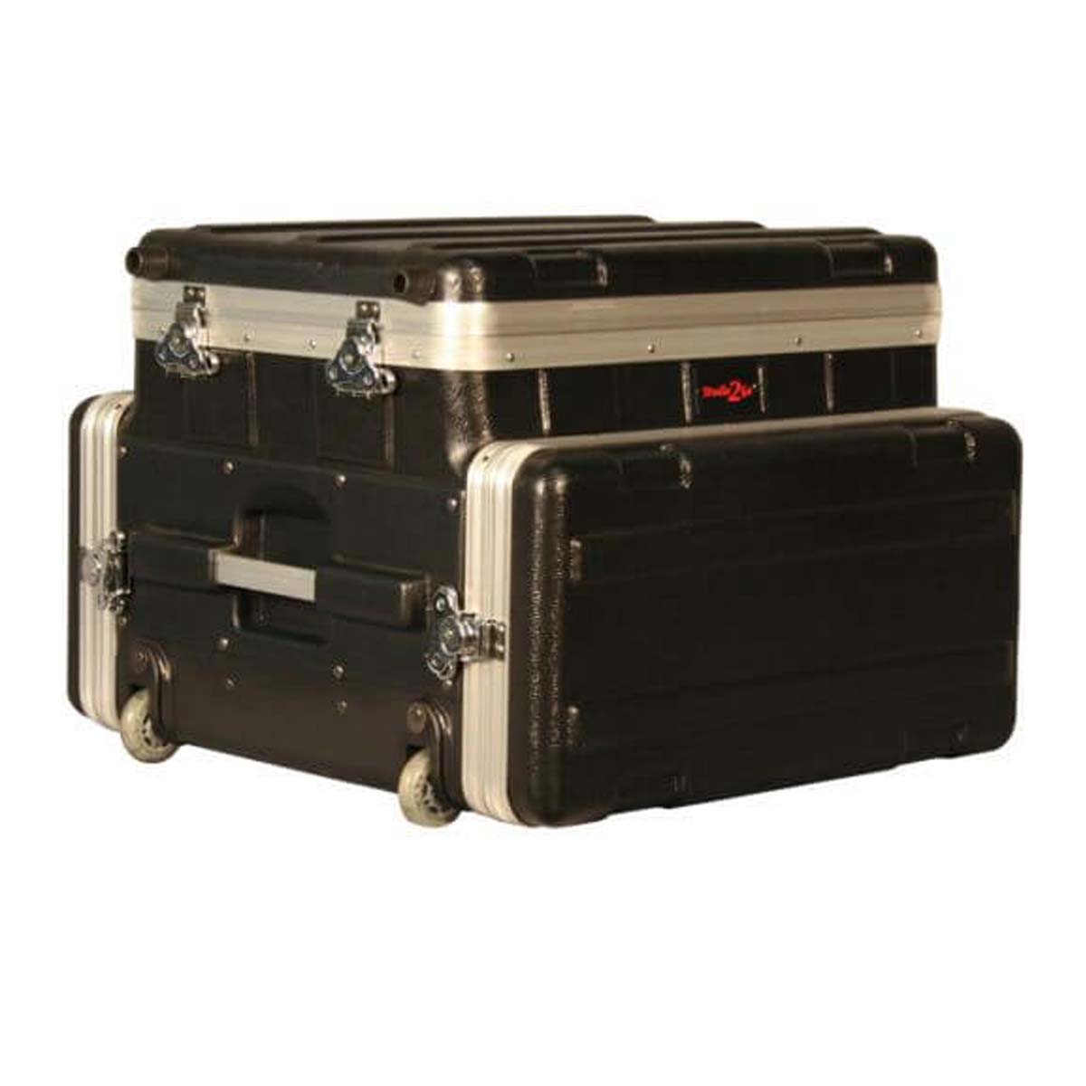 Gator GRC-STUDIO4GO-W Molded PE Audio Rack Laptop / Mixer Over 4U w/ Wheels
