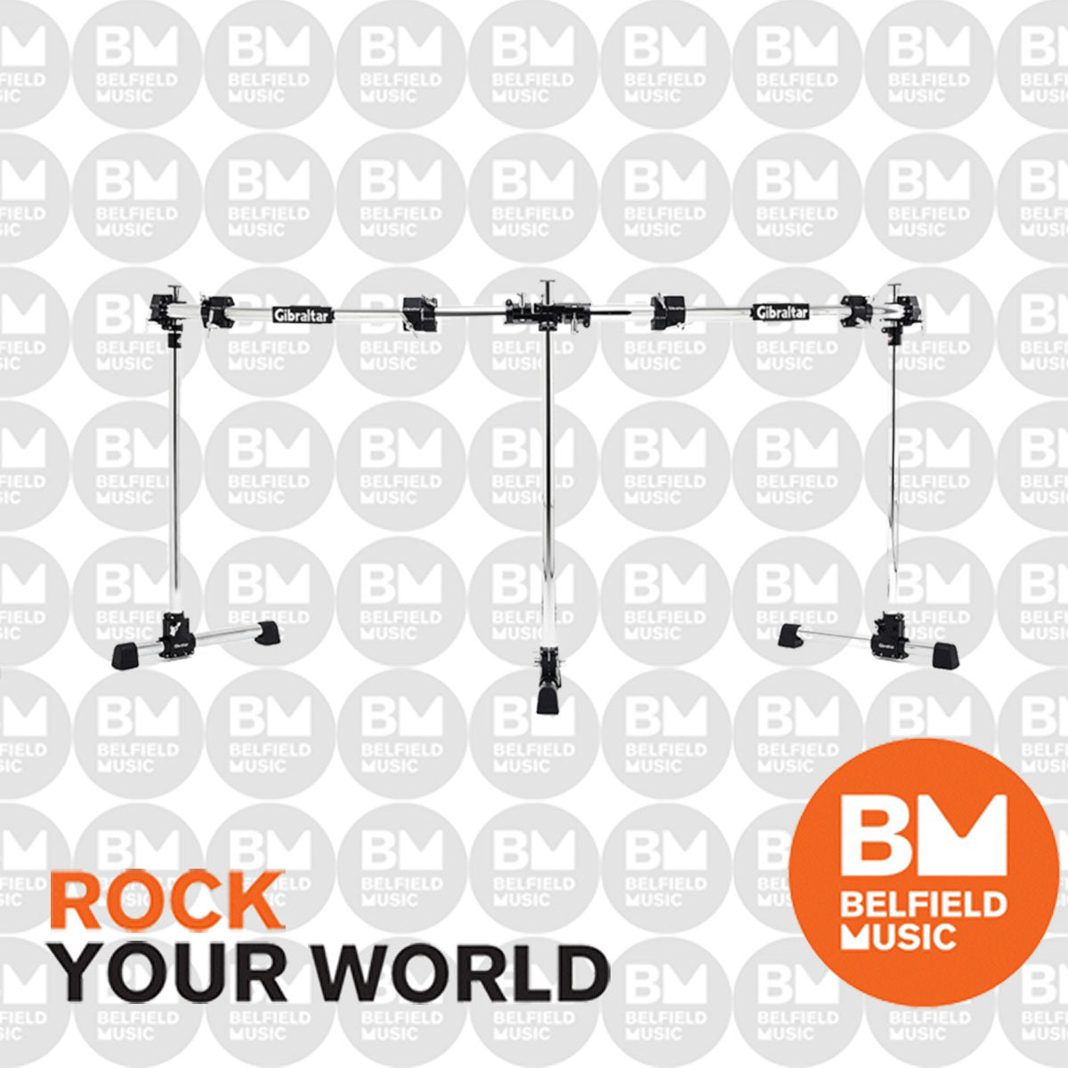 Gibraltar GRS850DBL Road Series Curved Double Bass Drum Rack System ...