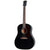 Gibson 50s J-45 Original Acoustic Guitar Left Handed Ebony w/ Pickup & Hardcase - OCRS4550EBL