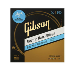 Gibson Brite Wire Bass Guitar Strings Long Scale Medium 50-105 - SBG-LSM