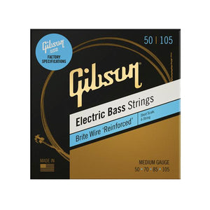 Gibson Brite Wire Bass Guitar Strings Short Scale Medium 50-105 - SBG-SSM