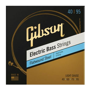 Gibson Flatwound Bass Guitar Strings Short Scale Light 40-95 - SBG-FWSSL