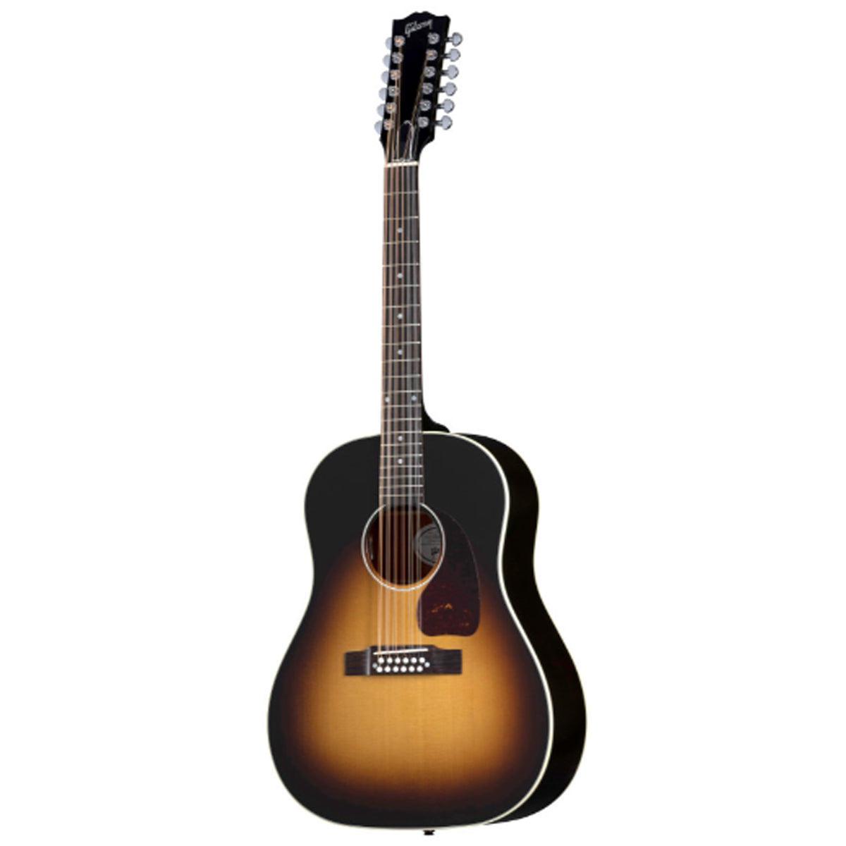 Gibson J-45 Standard Acoustic Guitar 12-String Vintage Burst w/ Pickup & Hardcase - MCRS4512VS