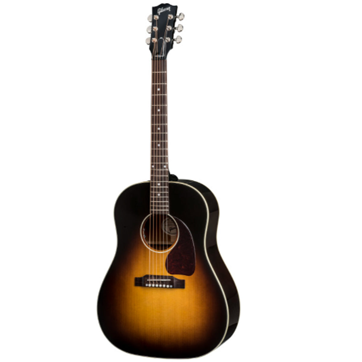 Gibson J-45 Standard Acoustic Guitar Left Handed Vintage Sunburst w/ Pickup & Hardcase - RS45VSN19L