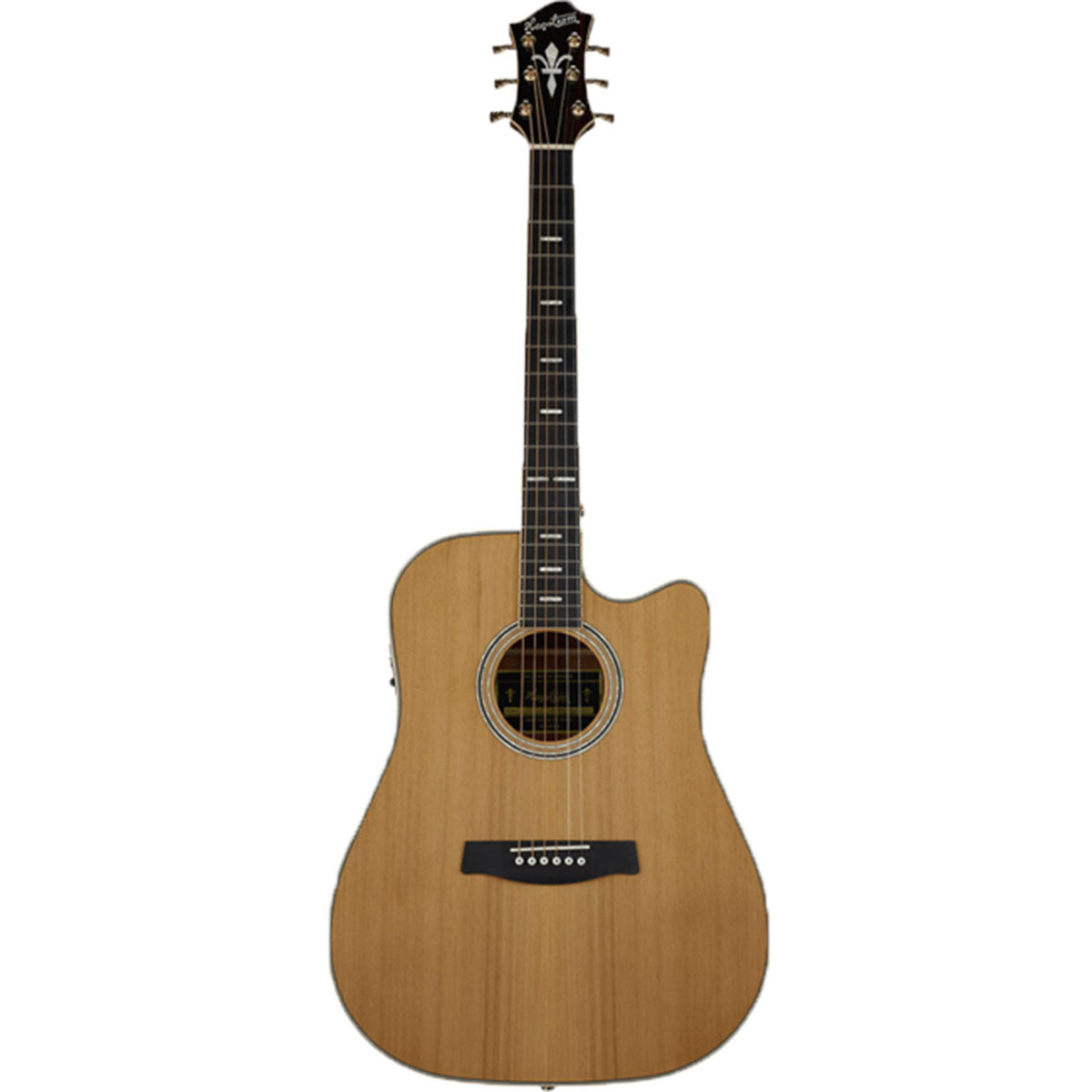 Hagstrom Elfdalia II Series Acoustic Guitar Dreadnought Natural w/ Pickup & Cutaway