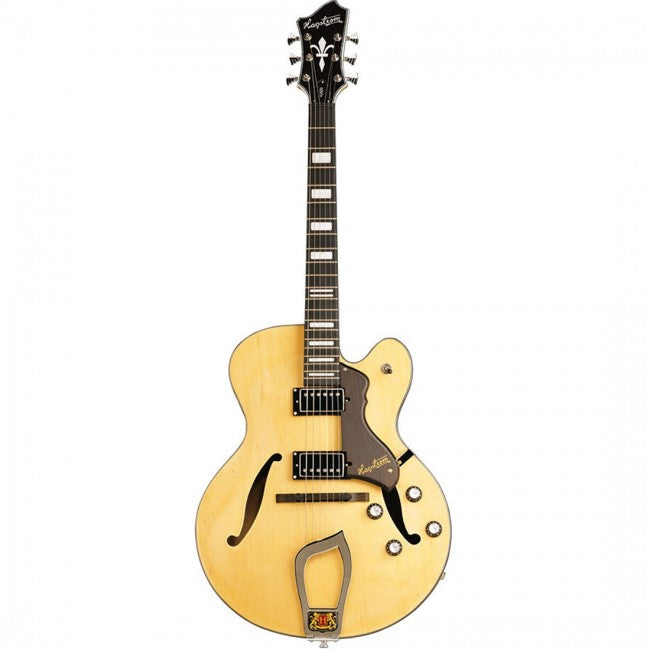 Hagstrom HJ500 Electric Guitar Jazz Hollow Body Natural Gloss w