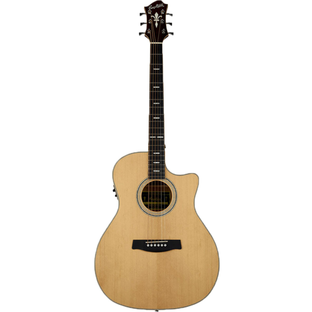Hagstrom Orsa Series Acoustic Guitar Grand Auditorium Natural w/ Pickup &amp; Cutaway