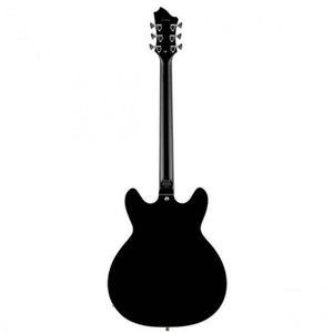 Hagstrom Viking Deluxe Electric Guitar Semi-Hollow Baritone Black w/ Hardcase Back