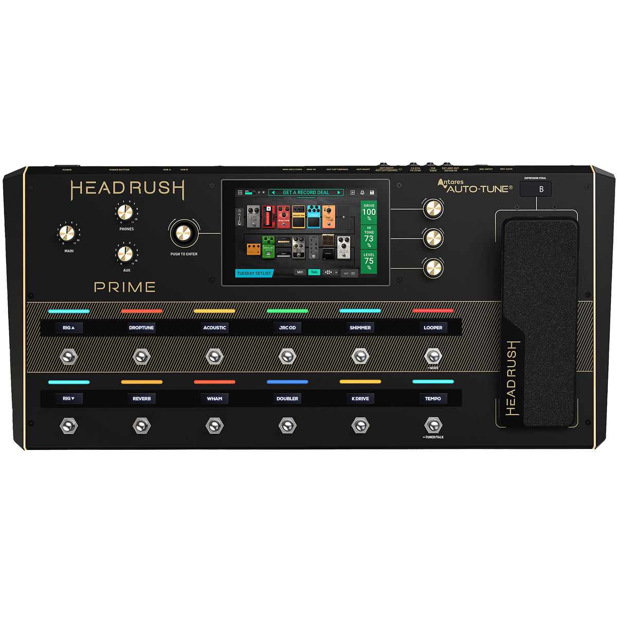 Headrush PRIME Guitar Multi Effects Pedalboard w/ Mic Input & WiFI & Bluetooth