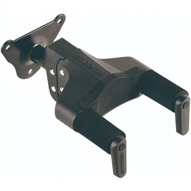5 x Hercules GSP39WB Plus Auto Grip Guitar hanger for wall mounting, short arm 