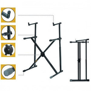 Hercules KS210B Keyboard Double Braced Tier