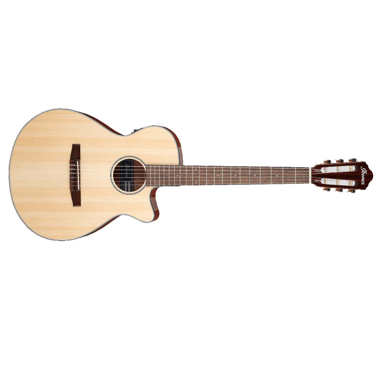 Ibanez AEG50N Classical Guitar Gloss Natural w/ Pickup &amp; Cutaway - AEG50NNT