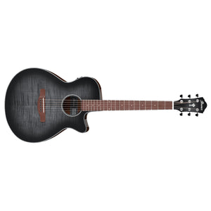 Ibanez AEG70 Acoustic Guitar AEG Flame Maple Gloss Charcoal Burst w/ Pickup & Cutaway - AEG70TCH