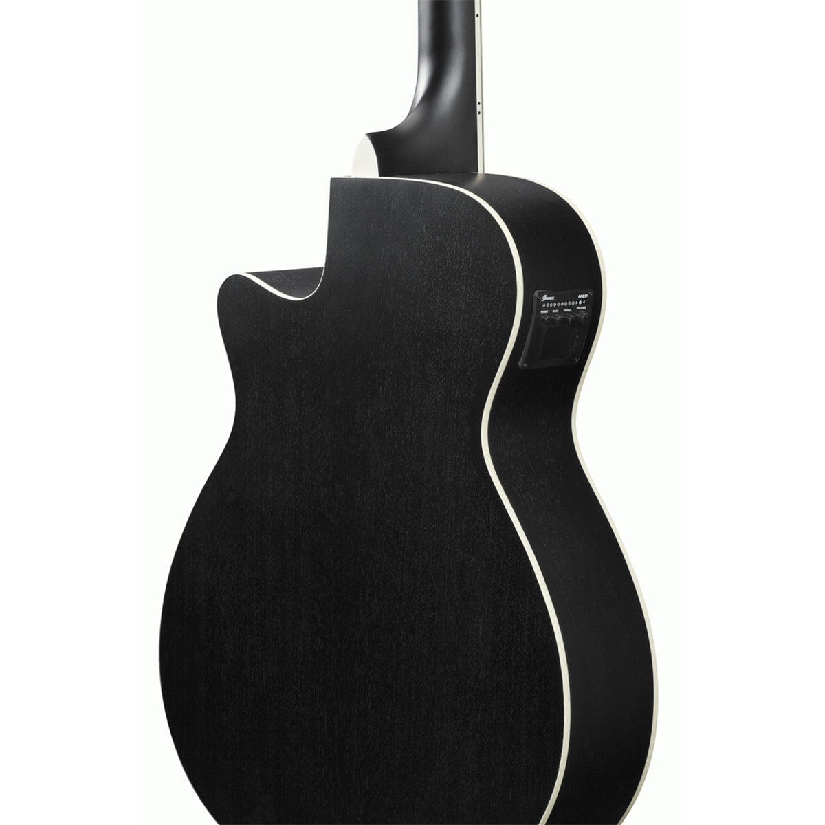 Ibanez AEG7MH Acoustic Guitar Weatherd Black Open Pore