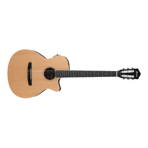 Ibanez AEG7TN Classical Guitar Gloss Natural w/ Pickup & Cutaway - AEG7TNNT