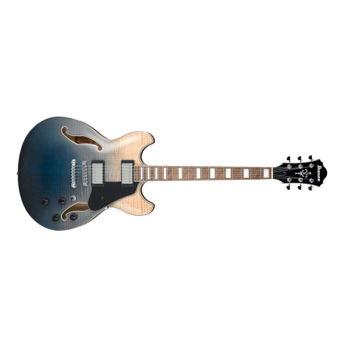 Ibanez AS73FM Artcore Electric Guitar Hollow Body Transparent Indigo Fade - AS73FMTIF