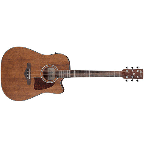 Ibanez AW54CE OPN Artwood Dreadnought Acoustic Guitar Open Pore Natural w/ Pickup &amp; Cutaway