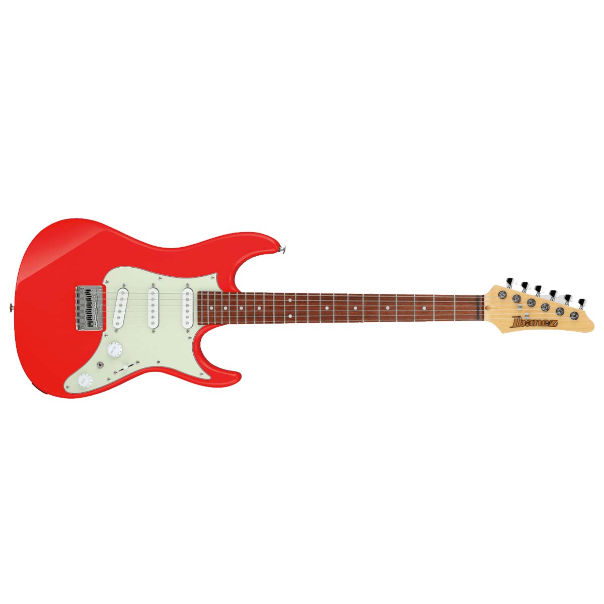 Ibanez red and white electric guitar deals