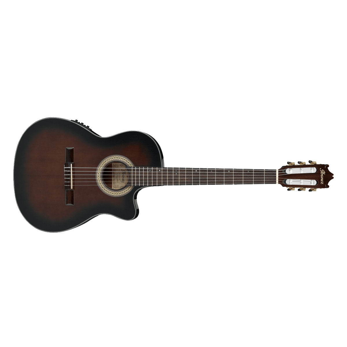 Ibanez GA35TCE Classical Guitar Dark Violin Sunburst w/ Pickup &amp; Cutaway - GA35TCEDVS