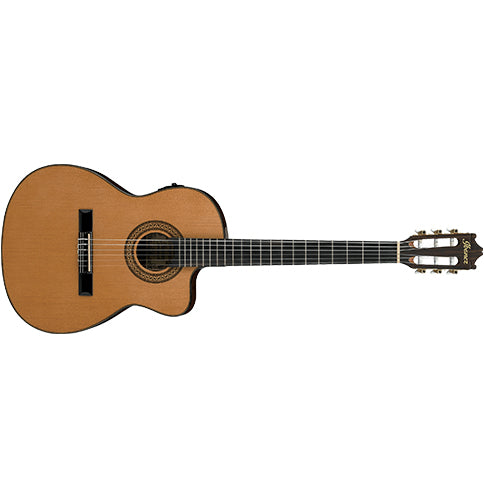 Ibanez GA5TCE AM Slimline Classical Guitar Amber High Gloss w/ Pickup &amp; Cutaway