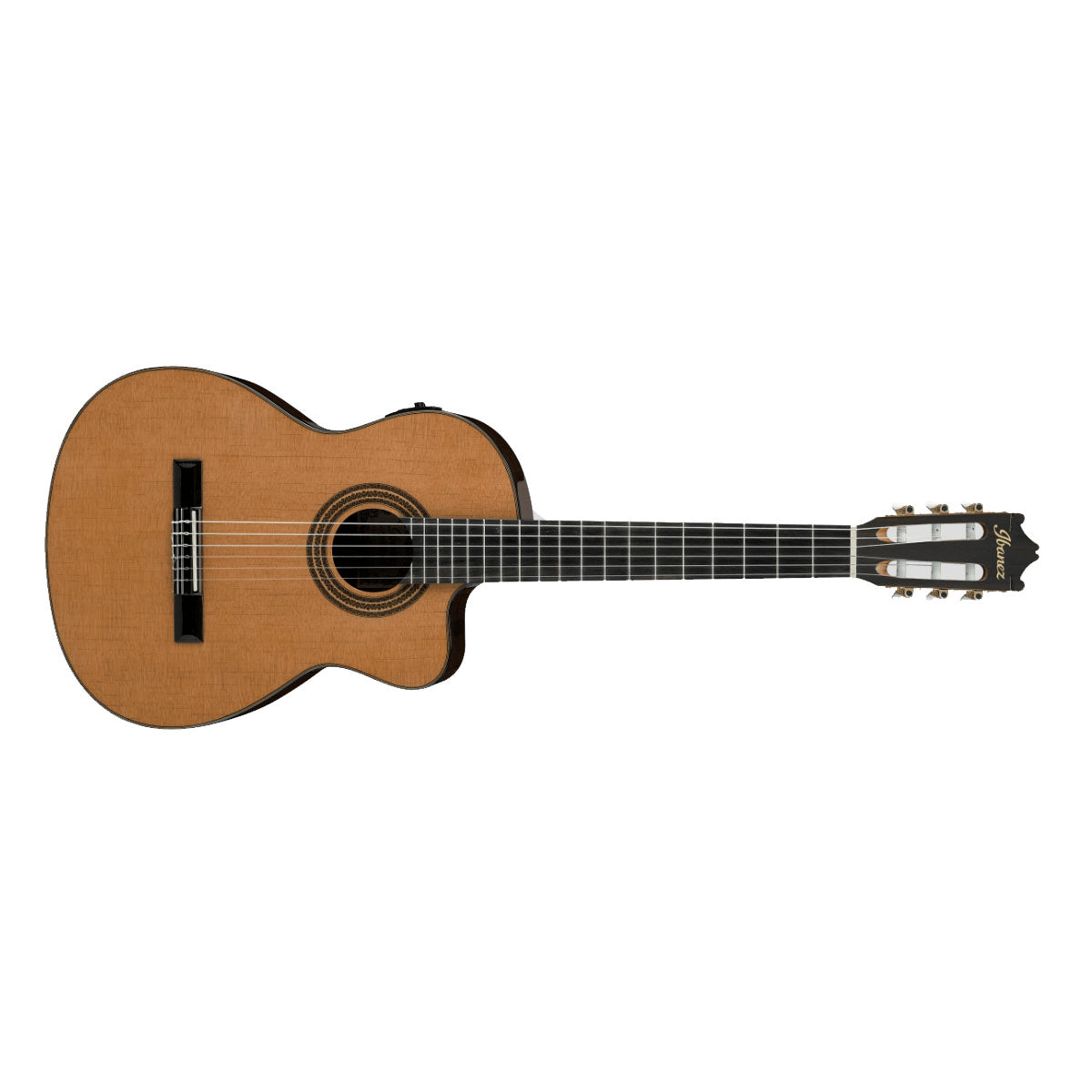 Ibanez GA6CE Classical Guitar High Gloss Amber w/ Pickup &amp; Cutaway - GA6CEAM