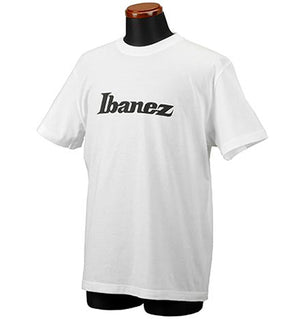 Ibanez IBAT008M White T-Shirt Black Logo Medium