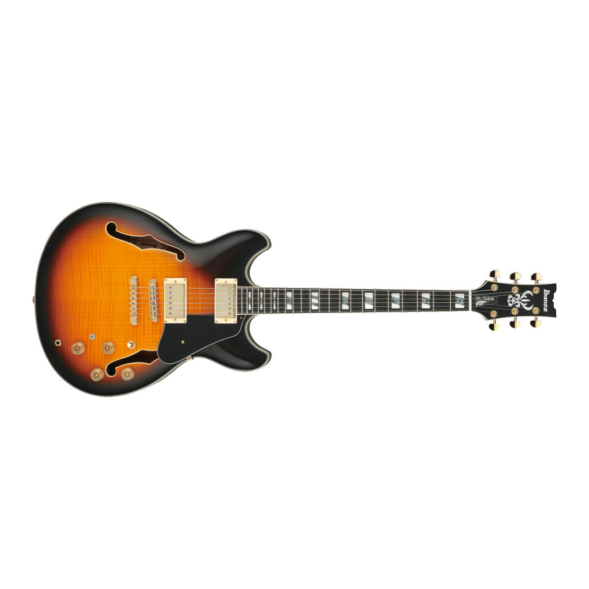 Ibanez JSM10 John Scofield Signature Electric Guitar Hollow Body Vintage Yellow Sunburst - JSM10VYS