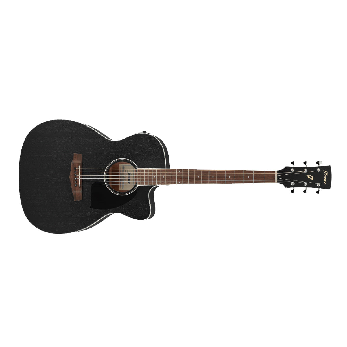 Ibanez PC14MHCE Acoustic Guitar Grand Concert Weathered Black w/ Pickup &amp; Cutaway - PC14MHCEWK