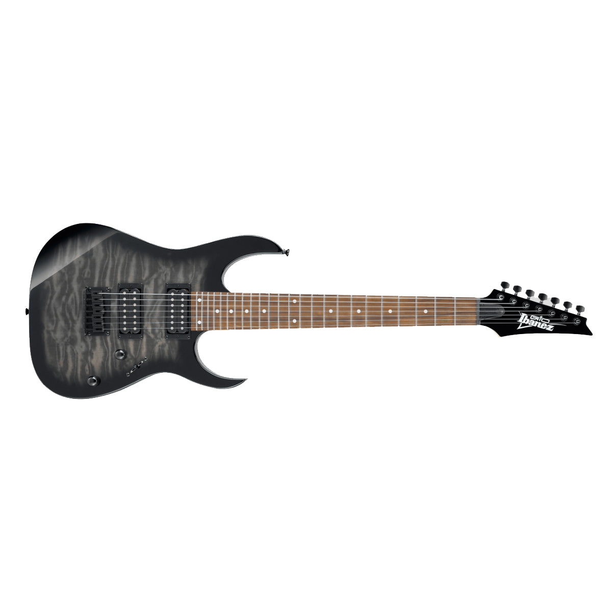 Ibanez RG7221QA Electric Guitar 7-String Transparent Black Sunburst - RG7221QATKS