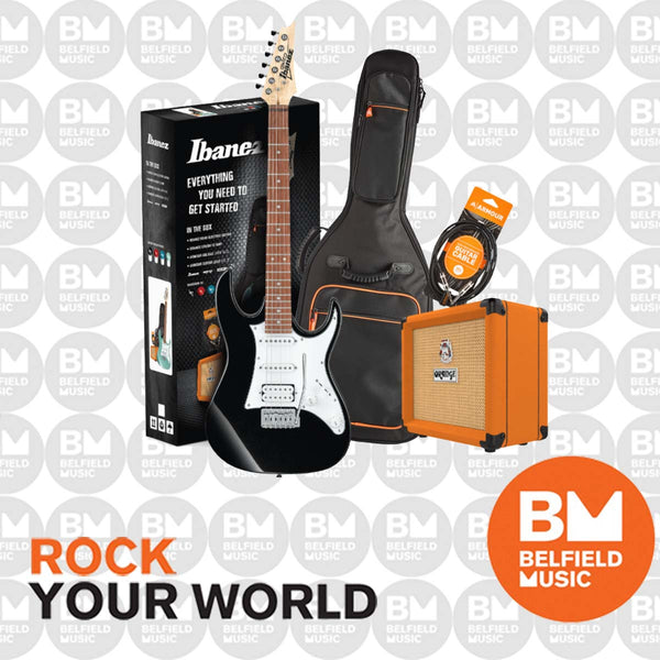 Ibanez RX40 Electric Guitar Pack Black w/ Orange Crush 12 Amp ...