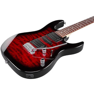 Ibanez RX70QA GIO Electric Guitar Transparent Red Burst - RX70QA-TRB