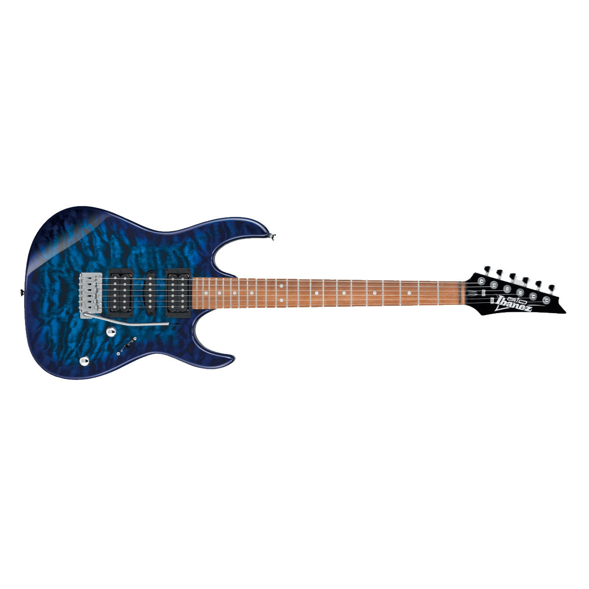 Ibanez RX70QA GIO Electric Guitar Transparent Blue Burst - RX70QATBB