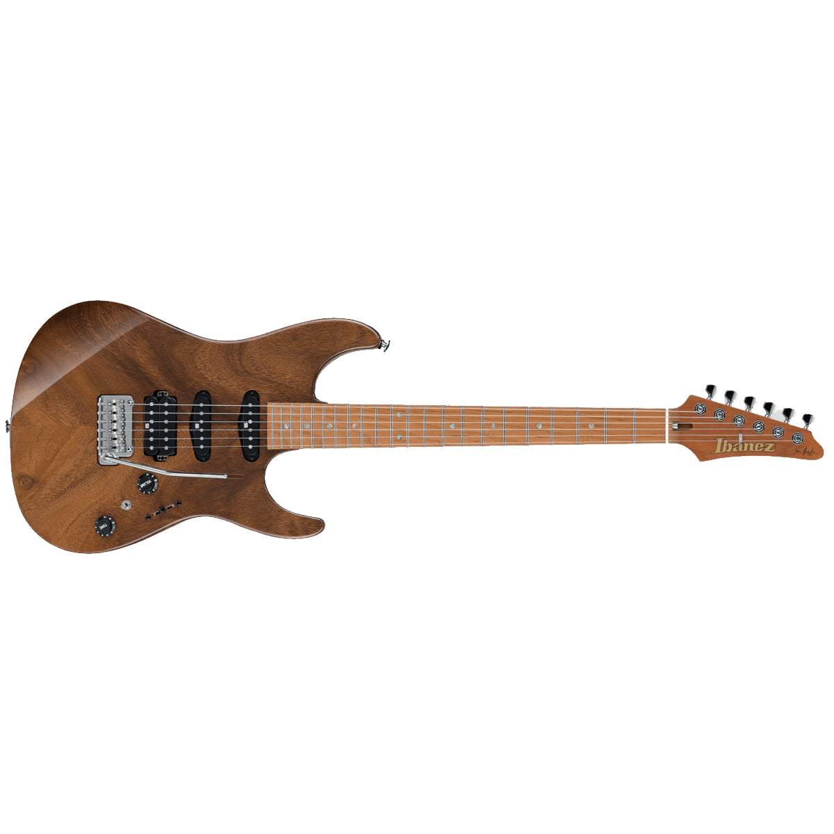 Ibanez TQM1 Tom Quayle Signature Electric Guitar Natural w/ Case
